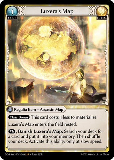 Luxera's Map - 066 - Ultra Rare - Dawn of Ashes 1st Edition