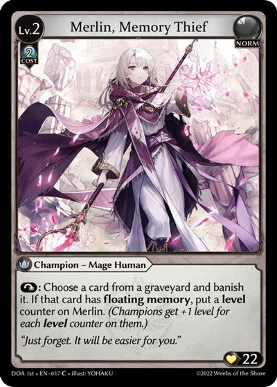 Merlin, Memory Thief - 017 - Common - Dawn of Ashes 1st Edition