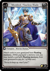 Mordred, Flawless Blade - 018 - Common - Dawn of Ashes 1st Edition