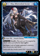 Nia, Mistveiled Scout - 183 - Rare - Dawn of Ashes 1st Edition