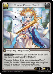 Nimue, Cursed Touch - 099 - Super Rare - Dawn of Ashes 1st Edition