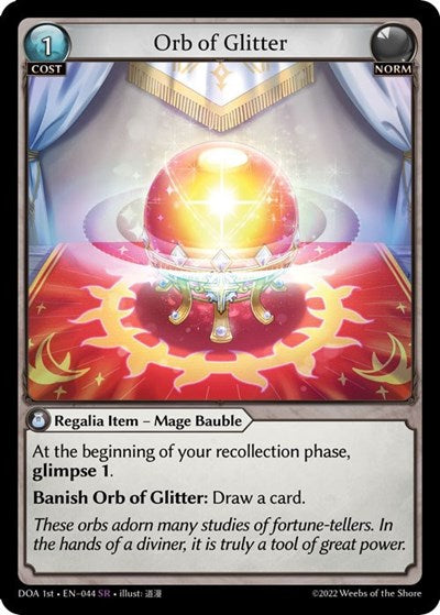 Orb of Glitter - 044 - Super Rare - Dawn of Ashes 1st Edition