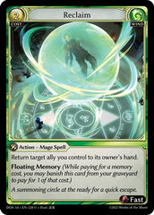 Reclaim - 220 - Uncommon - Dawn of Ashes 1st Edition