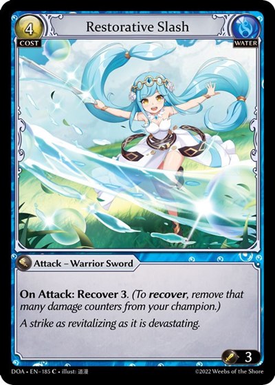 Restorative Slash - 185 - Common - Dawn of Ashes 1st Edition