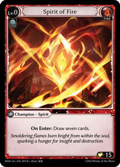 Spirit of Fire - 001 - Common - Dawn of Ashes 1st Edition