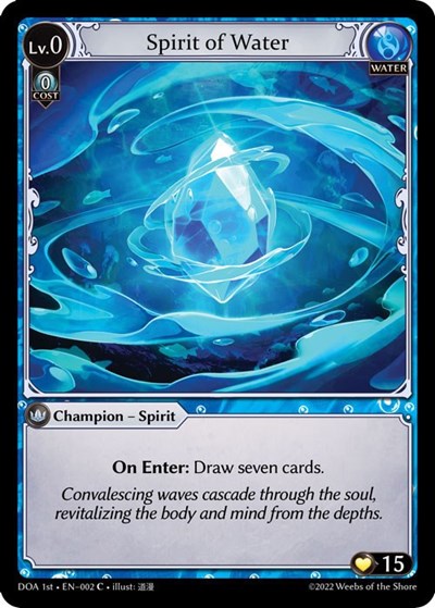Spirit of Water - 002 - Common - Dawn of Ashes 1st Edition