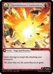 Spontaneous Combustion - 154 - Uncommon - Dawn of Ashes 1st Edition