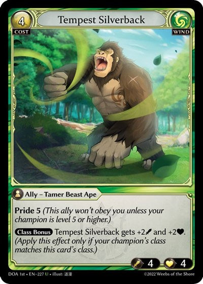 Tempest Silverback - 227 - Uncommon - Dawn of Ashes 1st Edition