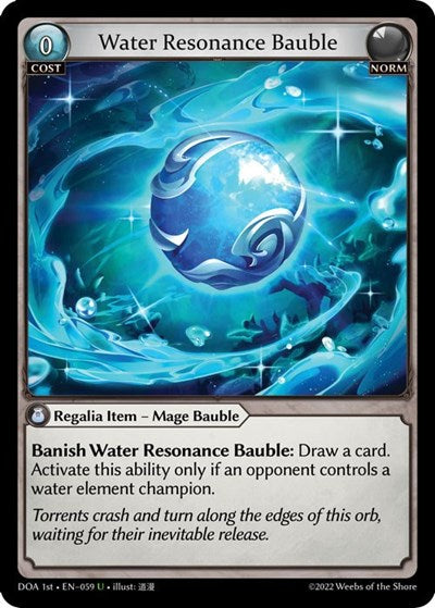 Water Resonance Bauble - 059 - Uncommon - Dawn of Ashes 1st Edition