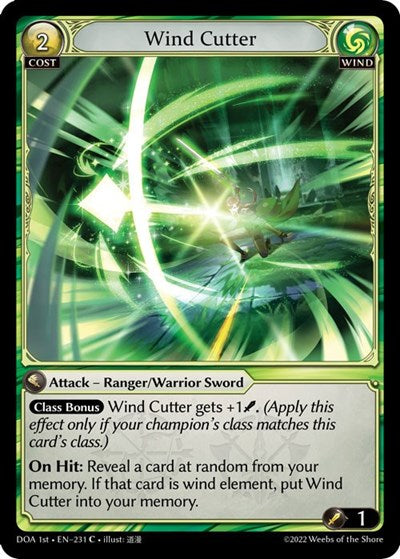 Wind Cutter - 231 - Common - Dawn of Ashes 1st Edition