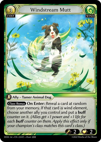 Windstream Mutt - 234 - Common - Dawn of Ashes 1st Edition