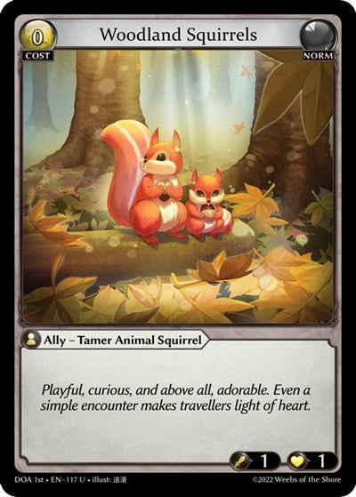 Woodland Squirrels - 117 - Uncommon - Dawn of Ashes 1st Edition