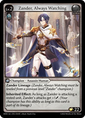 Zander, Always Watching - 014 - Common - Dawn of Ashes 1st Edition