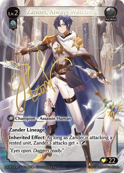 Zander, Always Watching - 014 - Collector Ultra Rare - Dawn of Ashes 1st Edition