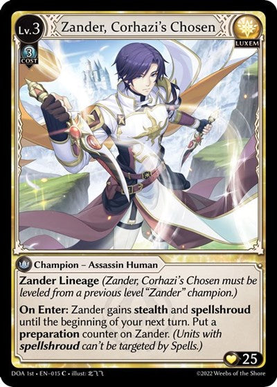 Zander, Corhazi's Chosen - 015 - Common - Dawn of Ashes 1st Edition