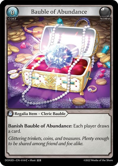 Bauble of Abundance - 014 - Common - Dawn of Ashes Starter Decks