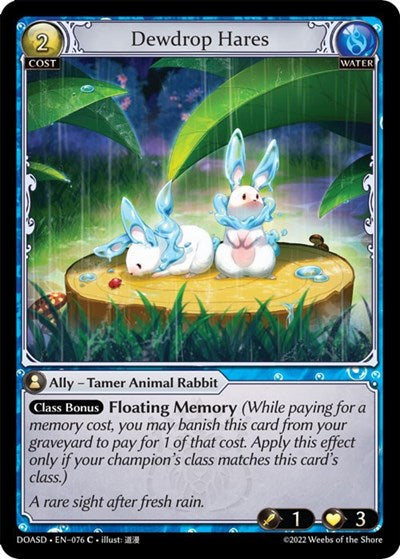 Dewdrop Hares - 076 - Common - Dawn of Ashes Starter Decks