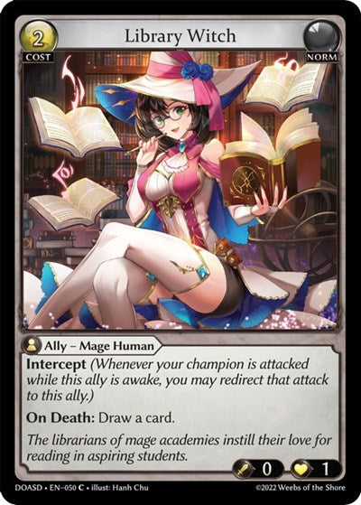 Library Witch - 050 - Common - Dawn of Ashes Starter Decks