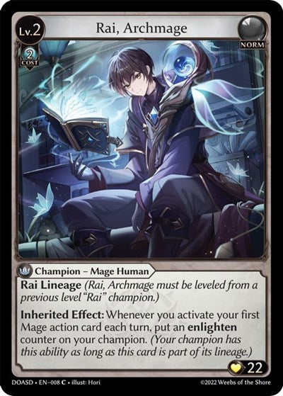 Rai, Archmage - 008 - Common - Dawn of Ashes Starter Decks