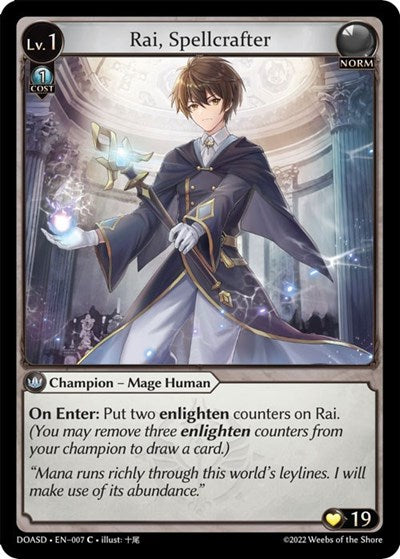 Rai, Spellcrafter - 007 - Common - Dawn of Ashes Starter Decks