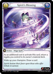 Spirit's Blessing - 101 - Rare - Dawn of Ashes Starter Decks
