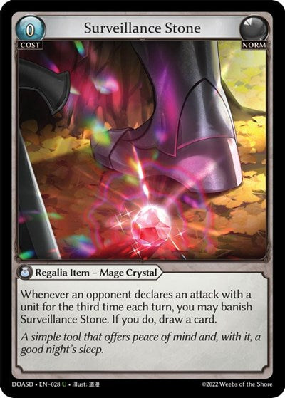 Surveillance Stone - 028 - Uncommon - Dawn of Ashes Starter Decks