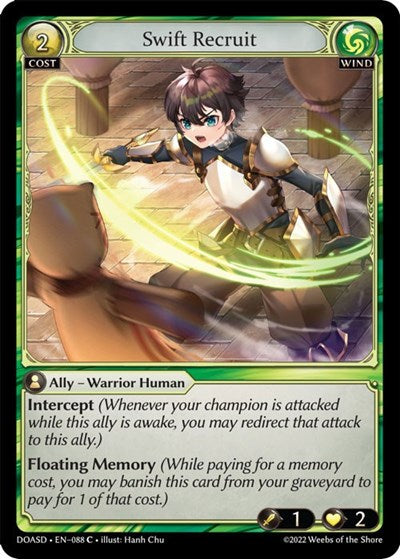 Swift Recruit - 088 - Common - Dawn of Ashes Starter Decks