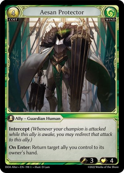 Aesan Protector - 198 - Uncommon - Dawn of Ashes Alter Edition