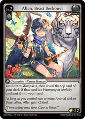 Allen, Beast Beckoner - 016 - Common - Dawn of Ashes Alter Edition