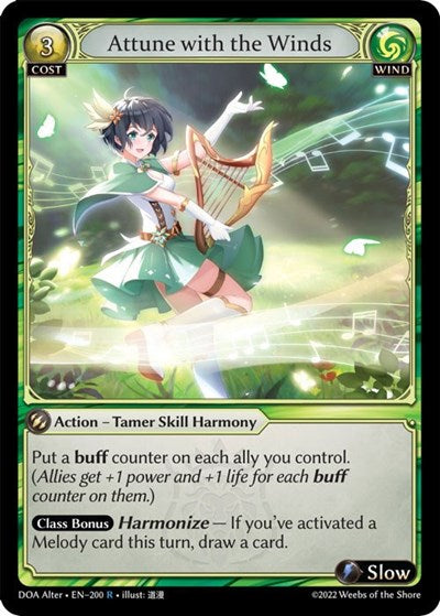 Attune with the Winds - 200 - Rare - Dawn of Ashes Alter Edition