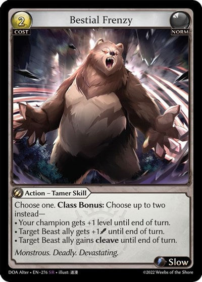 Bestial Frenzy - 276 - Super Rare - Dawn of Ashes Alter Edition