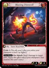 Blazing Direwolf - 119 - Uncommon - Dawn of Ashes Alter Edition