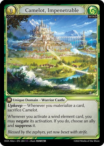 Camelot, Impenetrable - 204 - Super Rare - Dawn of Ashes Alter Edition