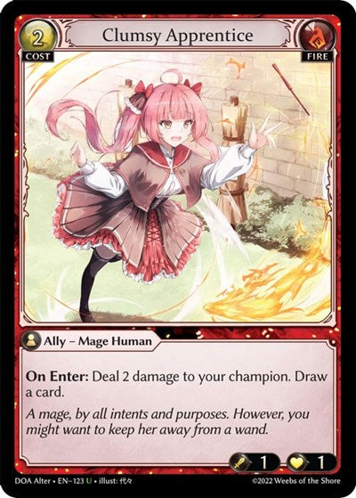 Clumsy Apprentice - 123 - Uncommon - Dawn of Ashes Alter Edition