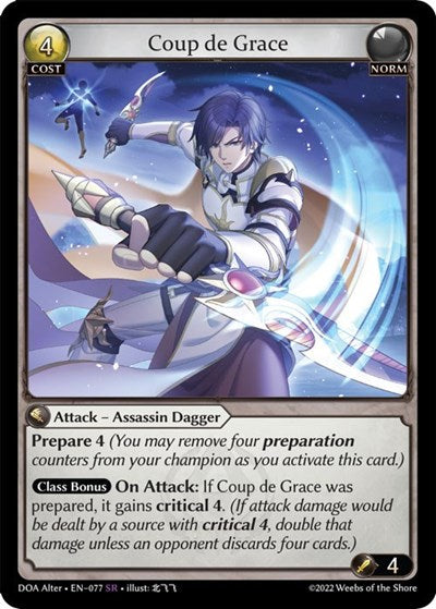 Coup de Grace - 077 - Super Rare - Dawn of Ashes Alter Edition