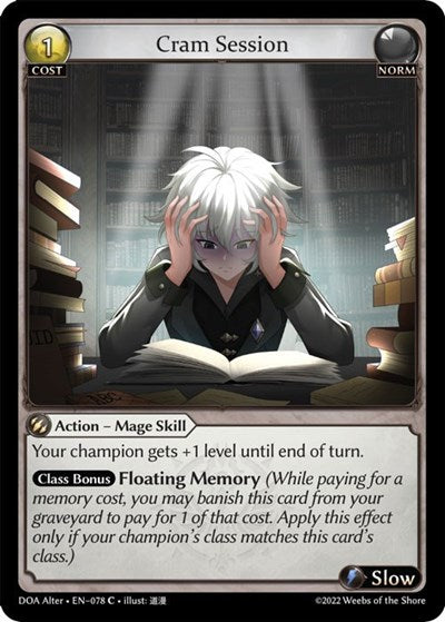 Cram Session - 078 - Common - Dawn of Ashes Alter Edition