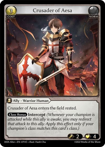 Crusader of Aesa - 079 - Common - Dawn of Ashes Alter Edition