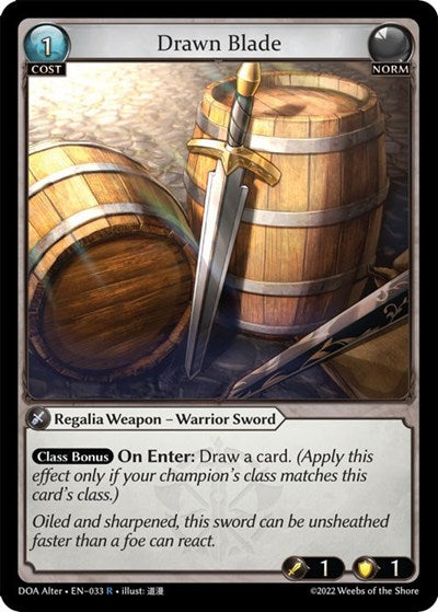 Drawn Blade - 033 - Rare - Dawn of Ashes Alter Edition