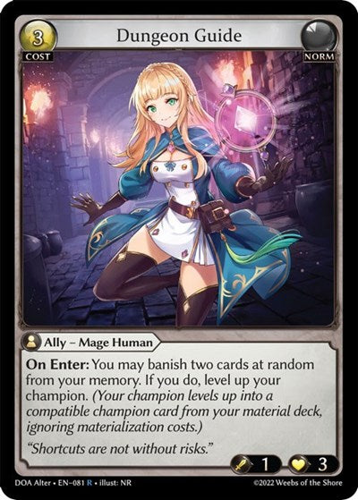 Dungeon Guide - 081 - Rare - Dawn of Ashes Alter Edition