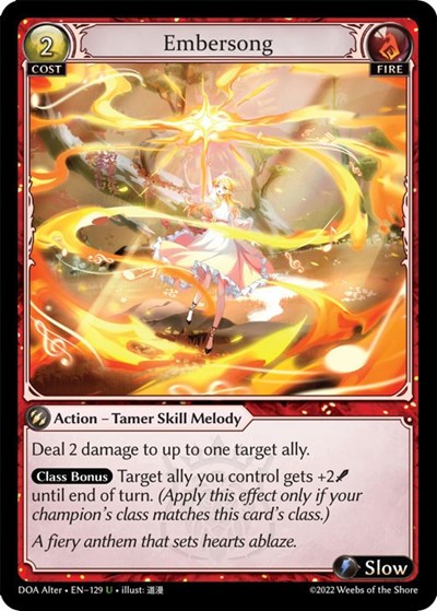Embersong - 129 - Uncommon - Dawn of Ashes Alter Edition