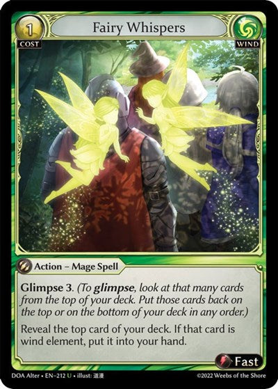Fairy Whispers - 212 - Uncommon - Dawn of Ashes Alter Edition