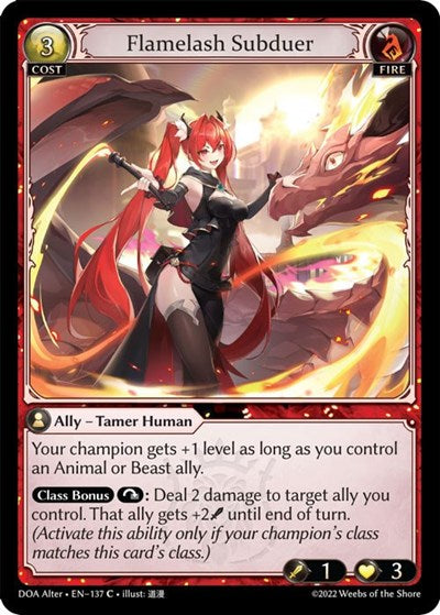 Flamelash Subduer - 137 - Common - Dawn of Ashes Alter Edition