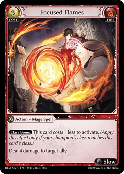 Focused Flames - 138 - Uncommon - Dawn of Ashes Alter Edition