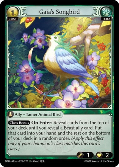 Gaia's Songbird - 270 - Uncommon - Dawn of Ashes Alter Edition