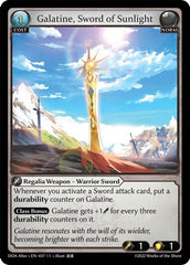 Galatine, Sword of Sunlight - 037 - Super Rare - Dawn of Ashes Alter Edition