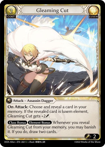 Gleaming Cut - 260 - Uncommon - Dawn of Ashes Alter Edition