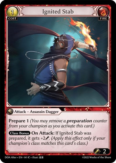 Ignited Stab - 141 - Common - Dawn of Ashes Alter Edition