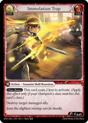 Immolation Trap - 142 - Rare - Dawn of Ashes Alter Edition