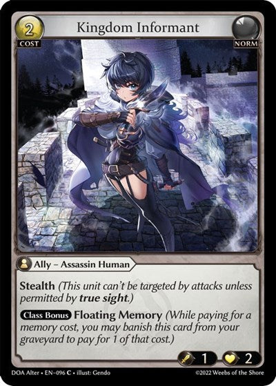 Kingdom Informant - 096 - Common - Dawn of Ashes Alter Edition