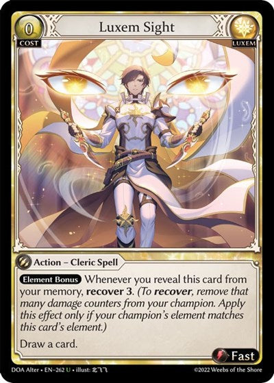 Luxem Sight - 262 - Uncommon - Dawn of Ashes Alter Edition